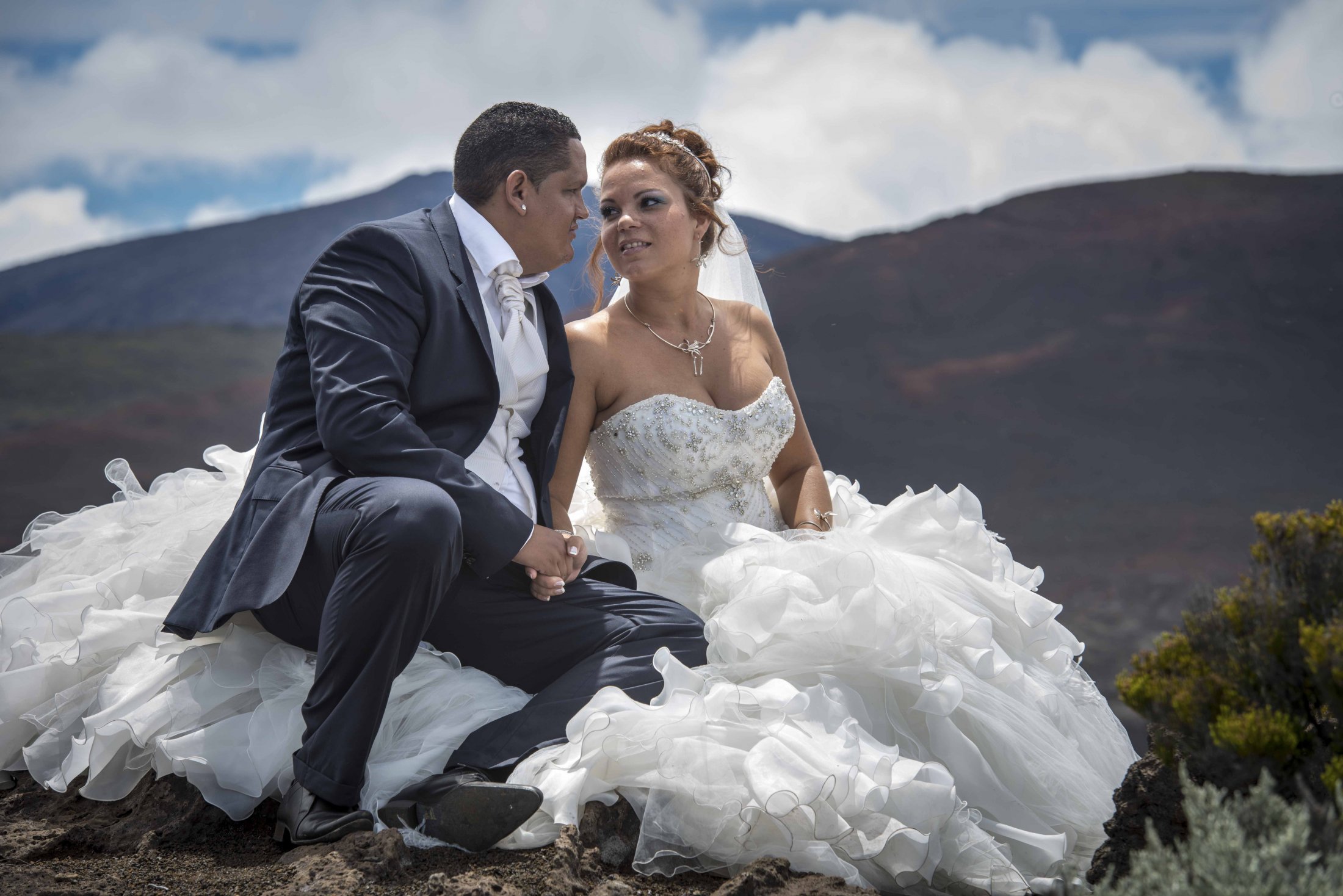 Trash the dress au volcan