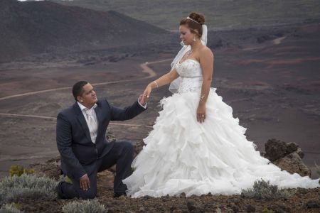 Trash the dress au volcan